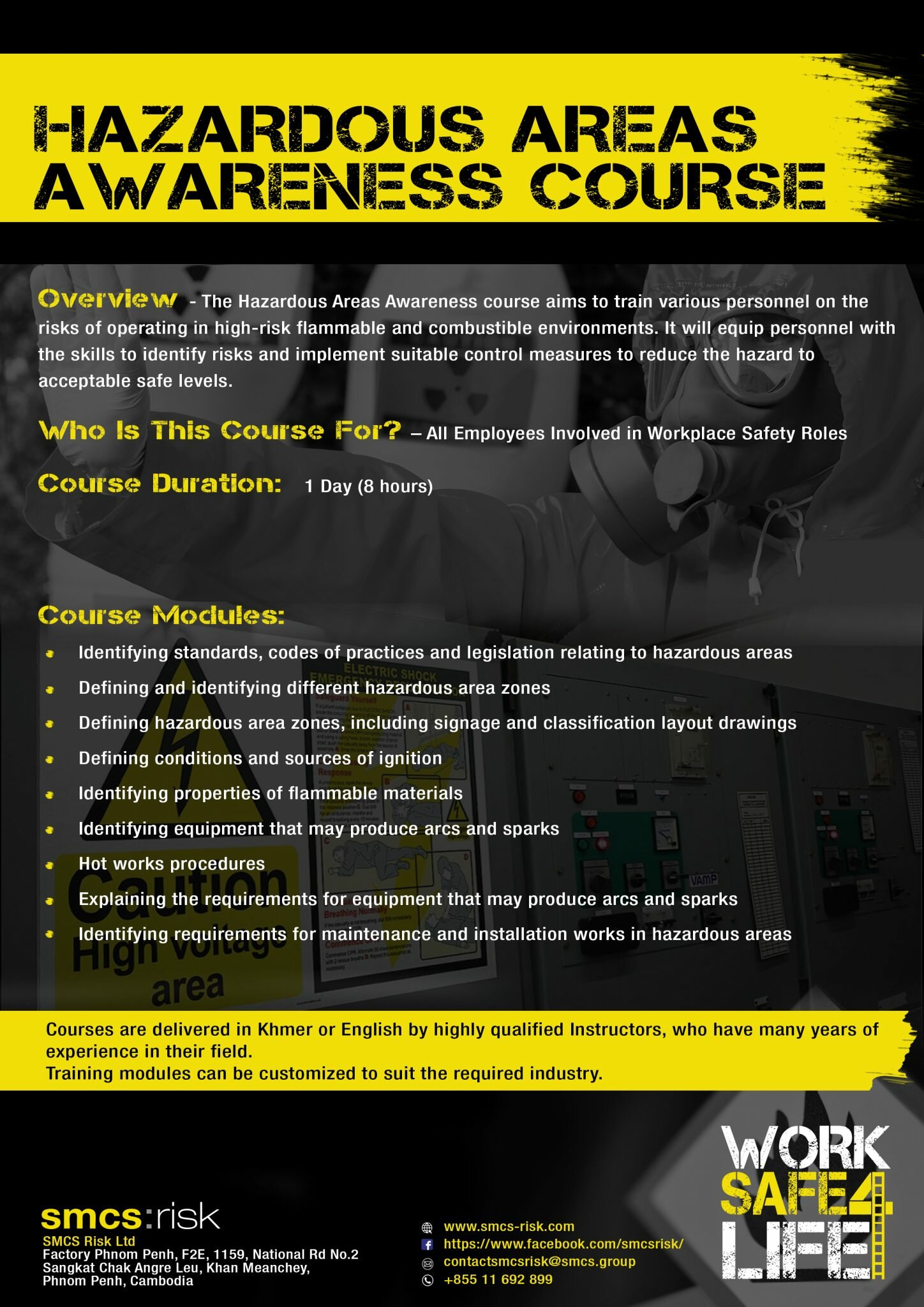 New Hazardous Areas Awareness Course SMCS Risk Risk Management
